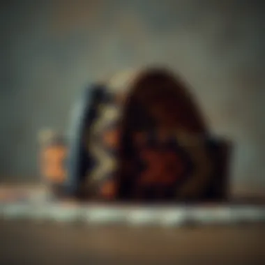 Aesthetic woven belt showcasing unique patterns and textures