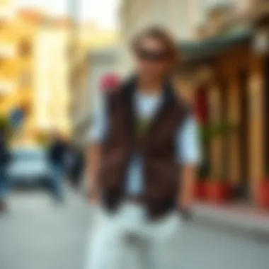 Everyday Chic: The Casual Dual Vest Look Casual setting featuring dual vest outfit for everyday wear