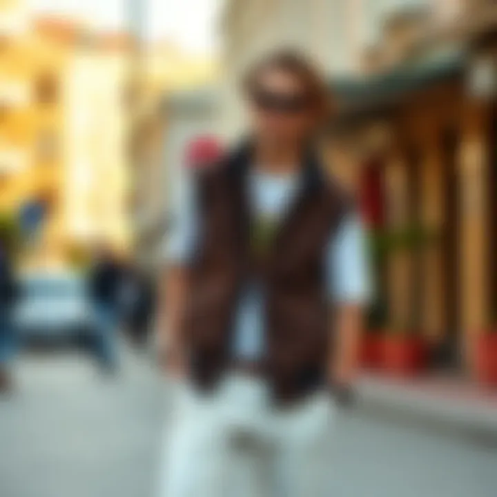 Everyday Chic: The Casual Dual Vest Look Casual setting featuring dual vest outfit for everyday wear