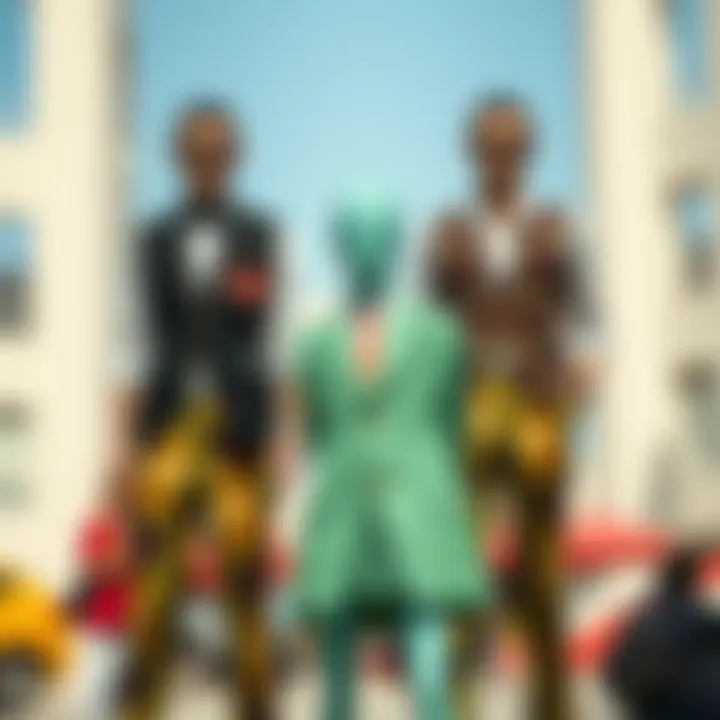 Diverse Patterns in Dual Vest Fashion A vibrant collection of dual vest sets in various patterns