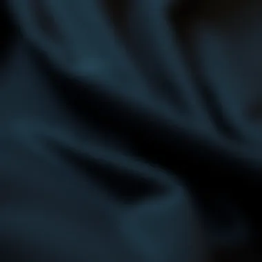 The Allure of Fabric Close-up of luxurious fabric texture of a black dress