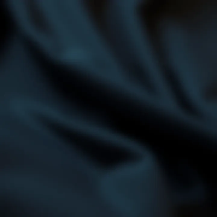 The Allure of Fabric Close-up of luxurious fabric texture of a black dress