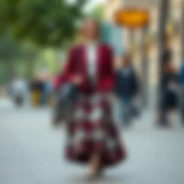 Journey Through Fashion: Plaid Midi Skirt Historical evolution of the plaid midi skirt across fashion eras