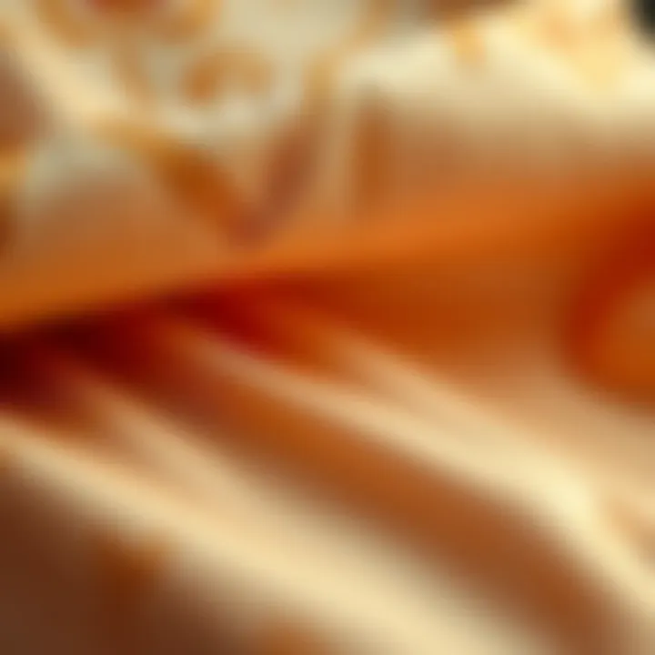 Luxurious Fabric Texture Close-up of luxurious fabric texture of an ekru tunic