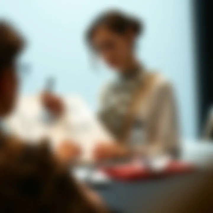 Fashion designer sketching a stone-adorned garment