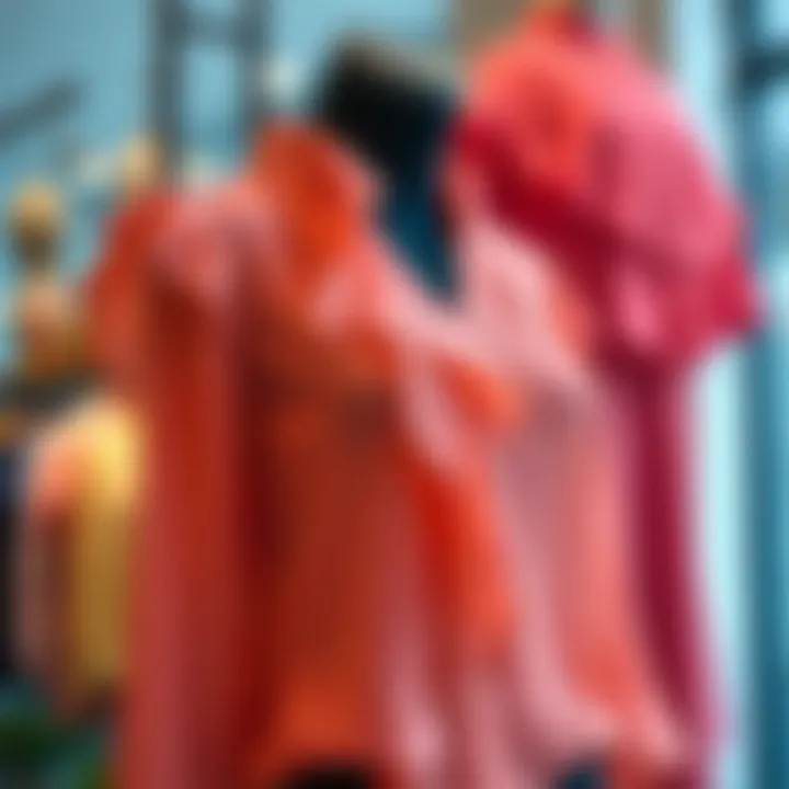 Chic Chiffon Blouse Display Elegant chiffon blouse draped elegantly on a mannequin