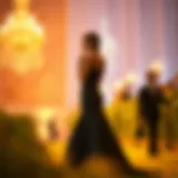 Stunning Silhouette in Evening Fashion Elegant evening gown showcasing a unique silhouette