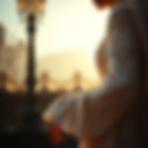 The Essence of Lace in Modest Fashion Elegant lace dress with intricate details