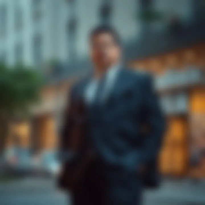 Modern Plus-Sized Suit Elegance Elegant plus-sized suit showcasing modern design