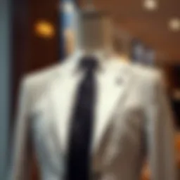 Elegant tailored suit on a mannequin