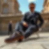 The Elegance of Loafers with Suits Stylish pairing of loafers with a tailored suit