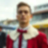 Classic fisherman collar design showcasing elegance