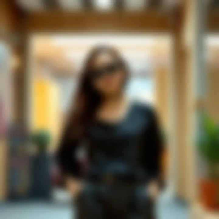 Modern Casual Outfit Featuring a Blouse A modern casual outfit featuring a blouse for a relaxed look