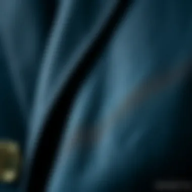 Quality and Texture: The Fabric of Choice Close-up of blazer fabric highlighting quality and texture
