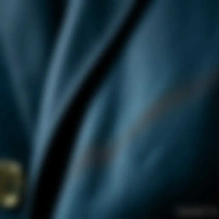 Quality and Texture: The Fabric of Choice Close-up of blazer fabric highlighting quality and texture