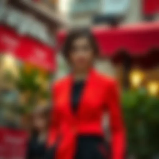 The Essence of Tailored Elegance A tailored blazer exuding elegance