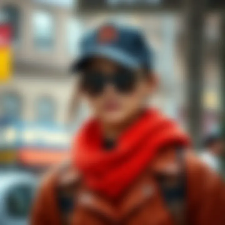 Stylish Outfit Complemented by a Cap An outfit styled with a cap as an accessory