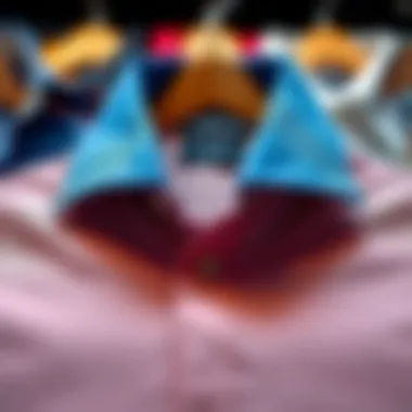 Collar Shirt Fabric Varieties Different fabric types of collar shirts showcased