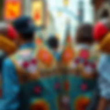 Vests with Unique Patterns Unique patterned vest bringing a touch of personality to an outfit