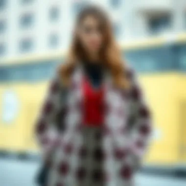 Stylish Outfit with Contemporary Patterns Stylish outfit featuring modern patterns