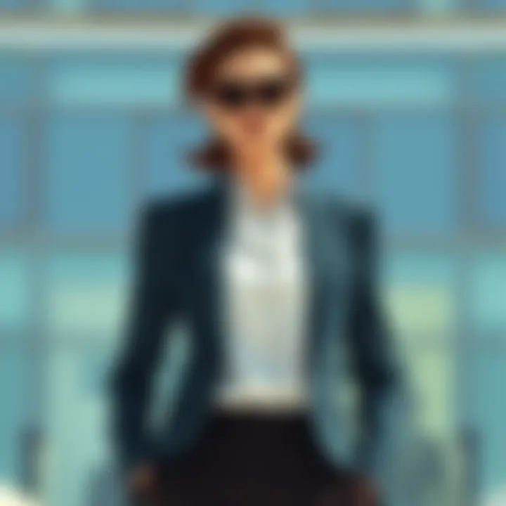 Tailored Fit for Elegance A tailored jacket perfectly fitting a sophisticated silhouette