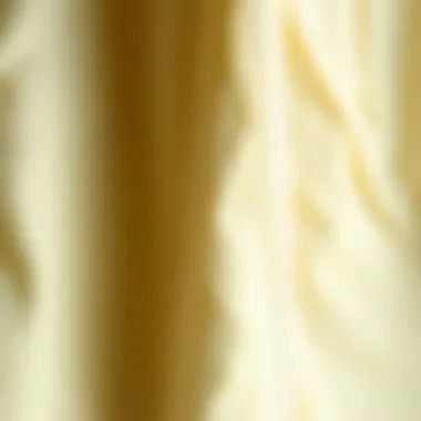 Choosing the Right Material Close-up of fabric textures suitable for cream trousers