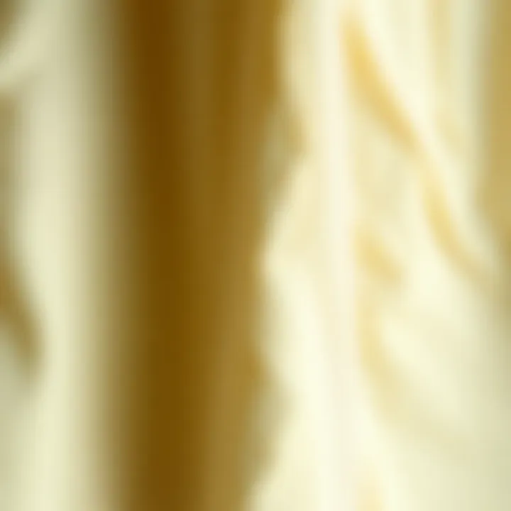 Choosing the Right Material Close-up of fabric textures suitable for cream trousers