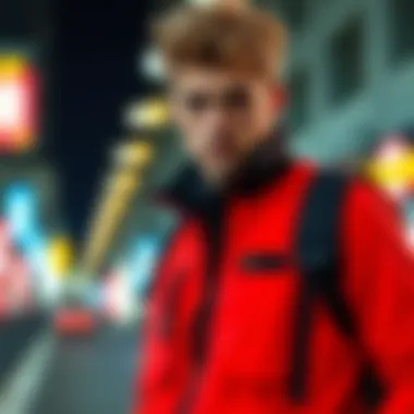 A fashionable model showcasing a modern team vest