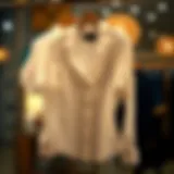 Elegance in Fit Elegant fitted shirt displayed on a hanger