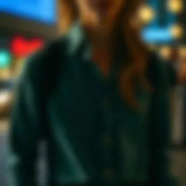 Style Elevated Stylish combination of fitted shirt with accessories