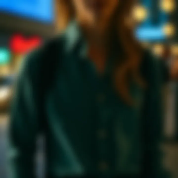 Style Elevated Stylish combination of fitted shirt with accessories