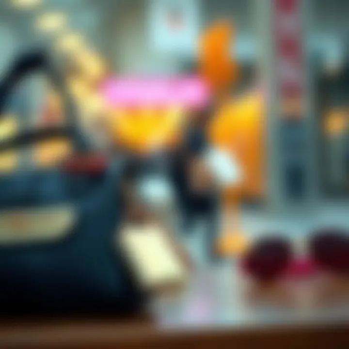 Enhancing Style with Thoughtful Accessories Fashionable accessories complementing a black bag