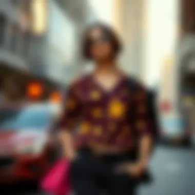 Urban Chic: Styling the Golden Star Shirt for Modern Trends Stylish outfit featuring a golden star shirt in an urban setting