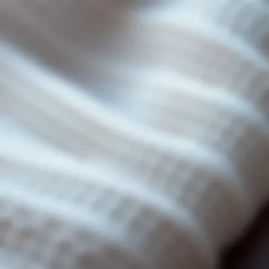 The Texture of Cotton Fabric Close-up of cotton fabric with intricate texture