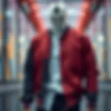 Stylish shirt jacket showcasing modern design and fabric