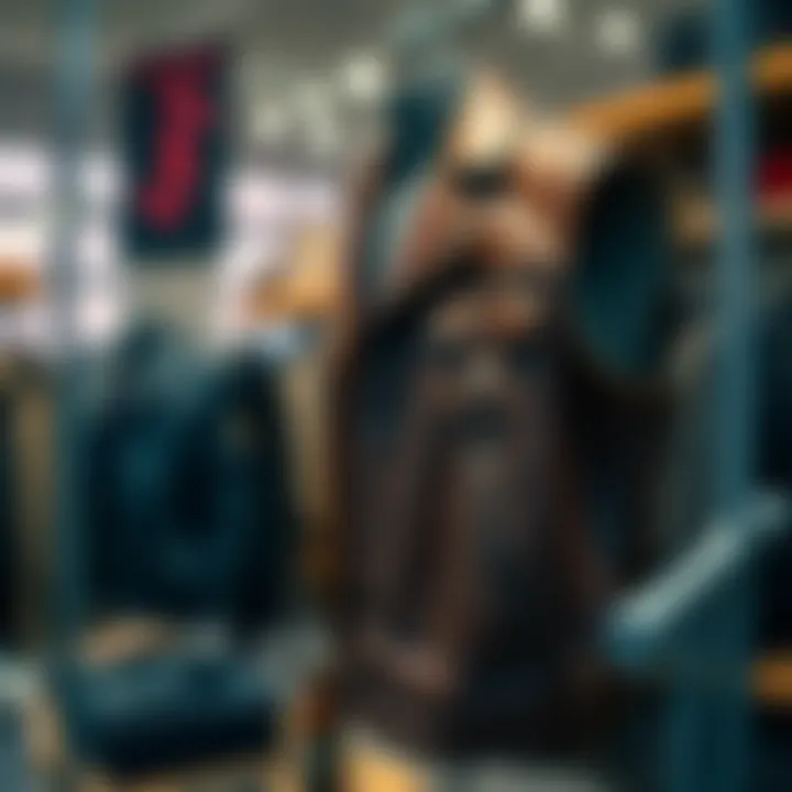 Craftsmanship of Leather Vests in Fashion Boutique Leather vest displayed in a boutique, highlighting its craftsmanship