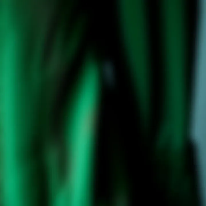 Texture That Speaks Style Close-up of fabric texture of a green dress