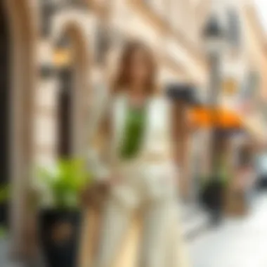 Elegant Green and White Fashion Ensemble Stylish green and white outfit inspiration