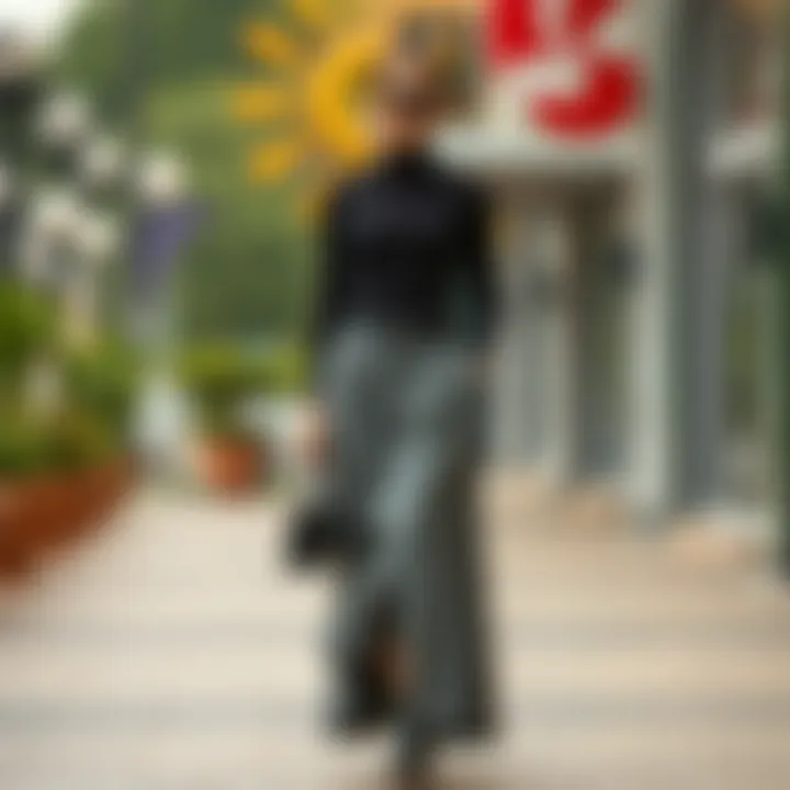 Versatile Outfit Combinations with Gray Long Skirt Stylish outfit combinations featuring gray long skirt styled for various occasions.