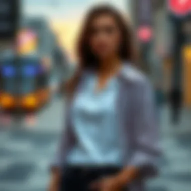 Trendy half shirt layering techniques