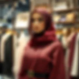 Elegant Haşema attire displayed in a boutique