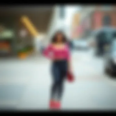 Historical depiction of low-rise leggings in fashion design