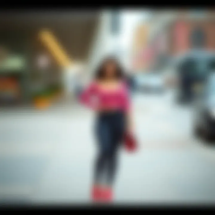 Historical depiction of low-rise leggings in fashion design