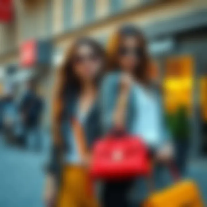 Trendy Accessories Trendy accessories complementing dual outfits