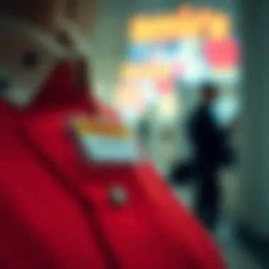 Artistic representation of a personalized name badge