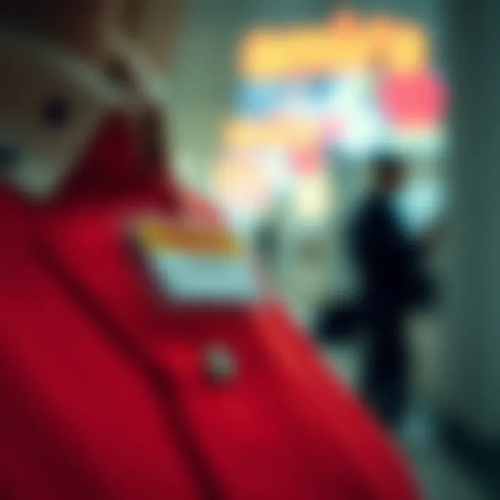 Artistic representation of a personalized name badge