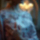 Elegant engagement dress showcasing intricate embroidery