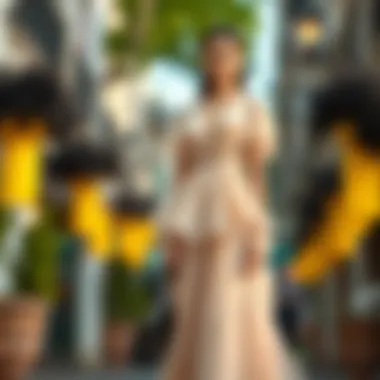 Sophisticated Layered Look Elegant layered dress perfect for formal occasions.