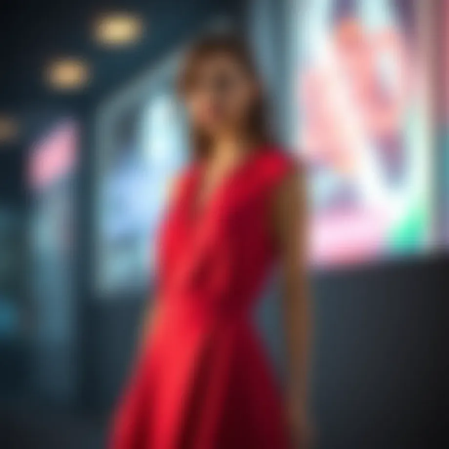 A stylish sleeveless dress showcasing the latest trends of 2020.