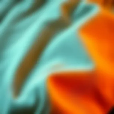 Close-up of jogger fabric showcasing texture and detail